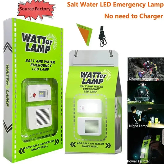 Factory Outlet Portable Outdoor Camping Lamp Salt Water LED Emergency Lamp for Camping Night Fishing Lamps Energy Saving Lamp